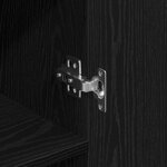 Buffet vidaXL Noir Chêne 69 5x34x90 cm Bois d'ingénierie
