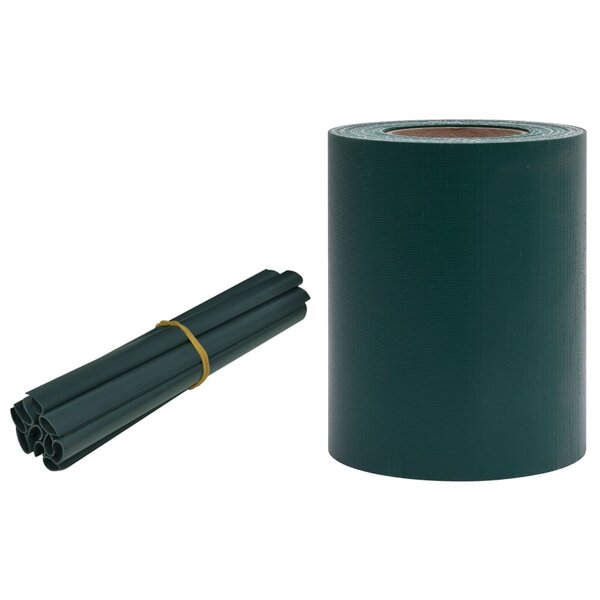 vidaXL Écran d'intimité de jardin PVC 35x0 19 m Vert mat