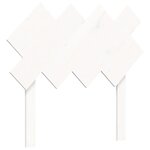 vidaXL Lit pour personne âgée sans matelas blanc bois massif