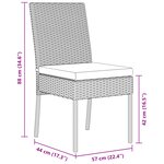 vidaXL Ensemble de Salle à Manger de Jardin 5 Pièces Gris Rattan Synthétique