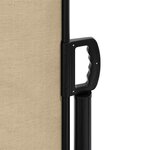 vidaXL Auvent latéral rétractable beige 117x300 cm