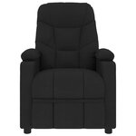 vidaXL Fauteuil inclinable Noir Tissu