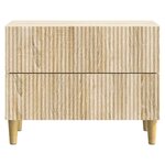 vidaXL Cabinet de chevet avec tiroir Chêne Sonoma 62 x 34 5 x 48 cm