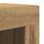 vidaXL Highboard Artisan Oak 69 5 x 34 x 180 cm Bois d'ingénierie