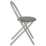vidaXL Ensemble à dîner pliant 3 Pièces et étagère de rangement MDF acier