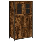 vidaXL Buffet haut chêne fumé 62x32x106 5 cm bois d'ingénierie