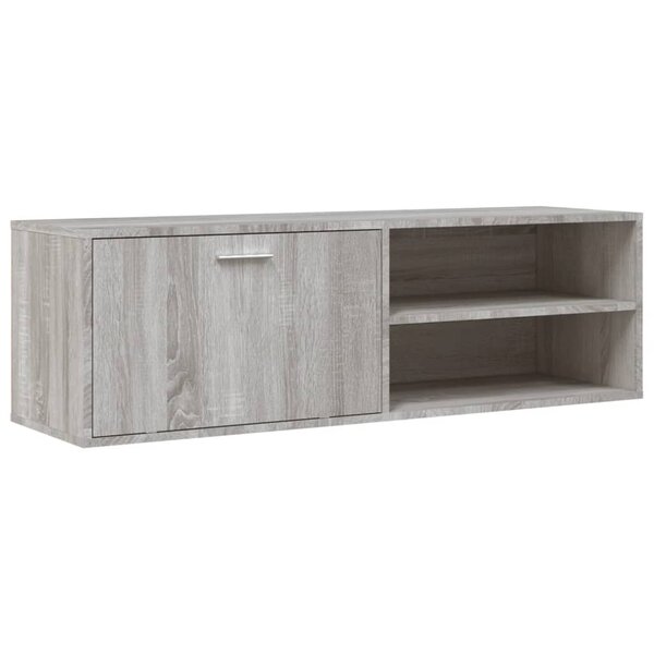 vidaXL Meuble TV sonoma gris 120x34x37 cm bois d'ingénierie