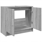 vidaXL Armoire d'évier sonoma gris 63x29x55 cm bois d'ingénierie