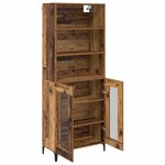 vidaXL Haut Armoire Bois Ancien 69 5 x 34 x 180 cm Bois d'ingénierie