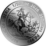 Monnaie BOUNTY HUNTER 1/500 Oz Palladium 25$ Liberia 2026 (PRÉCOMMANDE)