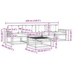 vidaXL Ensemble de canapés d'extérieur 4 pc Blanc et gris clair
