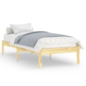vidaXL Cadre de lit bois de pin massif 90x200 cm