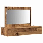 vidaXL Table de Toilette Marron 100 x 40 x 70 cm Bois d'ingénierie