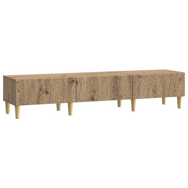 vidaXL Meuble TV 147 x 34 5 x 30 cm Chêne artisanal Bois d'ingénierie