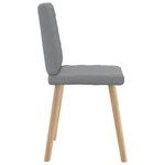 vidaXL Chaises à manger lot de 4 gris clair tissu