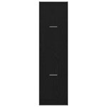 vidaXL Cabinet de Pharmacie Chêne noir 40 x 41 x 144.5 cm