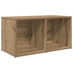vidaXL Meuble TV 3 Pièces Marron 107 x 35 x 37 cm Bois d'ingénierie