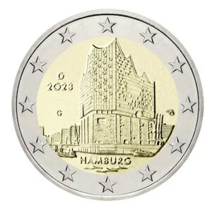 2 euros commémorative Allemagne 2023 - Hambourg.