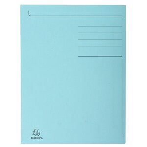 Chemise Imprimée 3 Rabats Forever® 280gm2 - Bleu Clair - X 50 - Exacompta