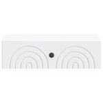vidaXL Table d'appoint murale Blanc 59 x 34 5 x 17 cm
