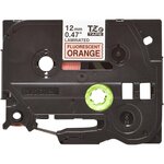 Tze-tape tze-b31 cassette à ruban  largeur: 12 mm  noir / orange fluo brother