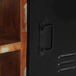 vidaXL Banc à Chaussures Multicolore Bois massif de récupération