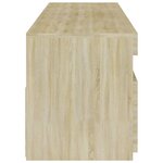 vidaXL Meubles TV 2 Pièces avec lumières LED Chêne sonoma 75x35x40 cm