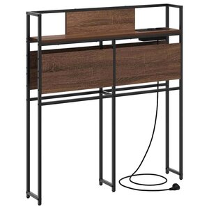 vidaXL Tête de lit de rangement Chêne marron 75 cm Bois d'ingénierie