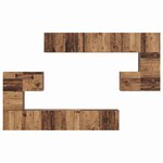vidaXL Ensemble meuble TV 10 Pièces Bois ancien 180 x 30 x 90.5 cm