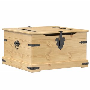 vidaXL Boîte de rangement Corona 78x78x45 cm bois de pin massif