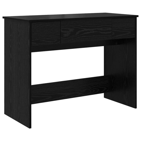 vidaXL Table de Toilette Chêne noir 100 x 45 x 76 cm Bois d'ingénierie