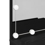 vidaXL Table de Toilette Chêne noir 60 x 40 x 140 cm Bois d'ingénierie