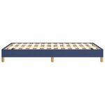 vidaXL Cadre de lit sans matelas bleu 120x190 cm tissu