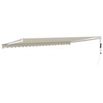 vidaXL Auvent rétractable automatique crème 5x3 m