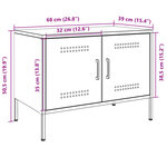 vidaXL Meubles TV 2 Pièces rose 68x39x50 5 cm acier