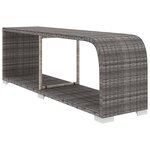 Vidaxl salon de jardin 10 pièces avec coussins résine tressée gris