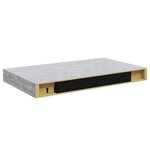 vidaXL Étagère murale flottante gris béton 40x23x3 8 cm MDF
