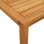 vidaXL Salon de jardin 5 Pièces beige résine tressée et bois d'acacia