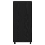 Cabinet roulant vidaXL Chêne noir 55x40x91 cm Bois d'ingénierie