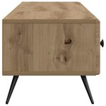 vidaXL Meuble TV Chêne artisanal 147 x 34 5 x 30 cm Bois d'ingénierie
