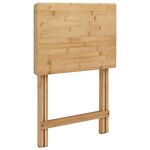 vidaXL Table de cuisine Naturel 40 x 30 x 53 5 cm Bambou