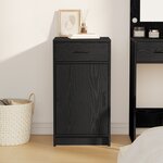 Buffet vidaXL Noir Chêne 40x41x75 cm Bois d'ingénierie