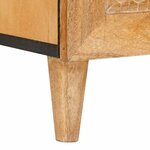 vidaXL Meuble TV Marron clair 100 x 33 x 46 cm bois de manguier massif