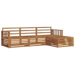 vidaXL Ensemble de canapés d'extérieur Naturel 249 5 x 162 5 x 73 cm