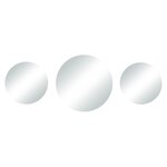 3 Miroirs ronds à personnaliser - Bords rectifiés - 1 x Ø 20 cm et 2 x Ø 15 cm