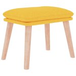 vidaXL Repose-pied Jaune moutarde 45x29 5x35 cm Tissu
