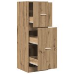 vidaXL Armoire d'apothicaire chêne artisanal bois d'ingénierie