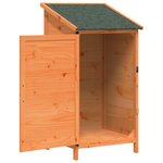 vidaXL Abri de jardin Marron 59 5 x 56 x 113 5 cm Bois d'ingénierie