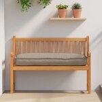 vidaXL Coussin pour assise / dossier de palette Taupe 120 x 50 x 12 cm