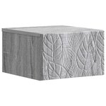 vidaXL Cabinet de chevet mural Sonoma gris 49 x 34 5 x 20 cm